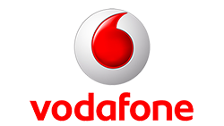 Logo Vodafone — client Sothis Print POSM