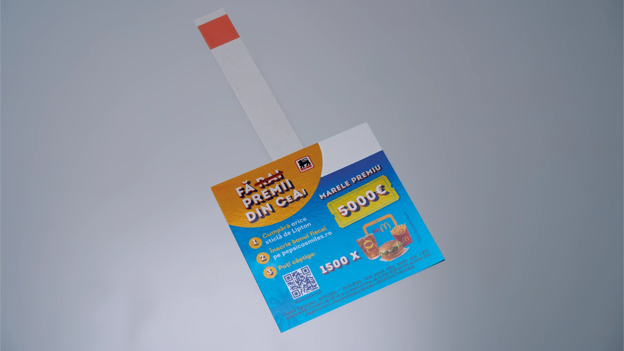 Mostră de wobbler personalizat din portofoliul de print Sothis Print